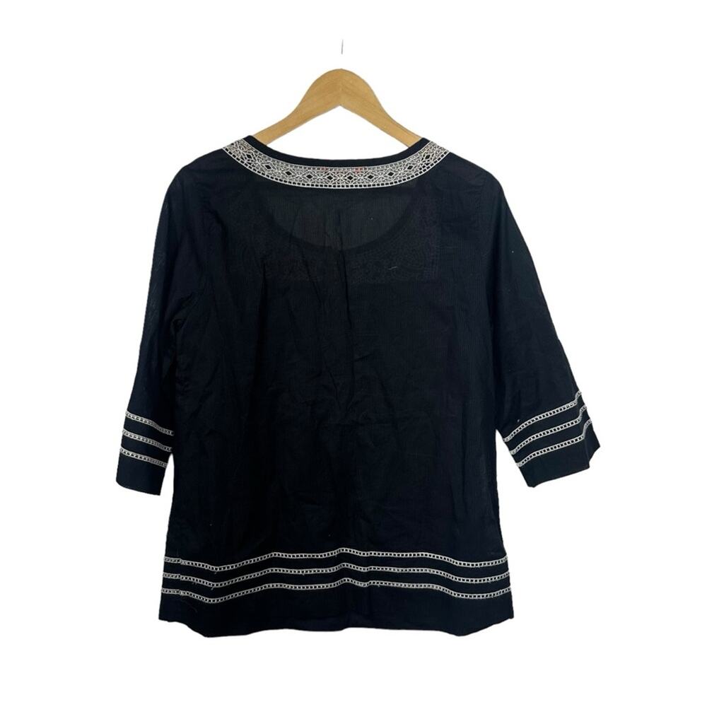 Tommy Bahama Relax Embroidered Cotton Top Size Small - Picture 2 of 9